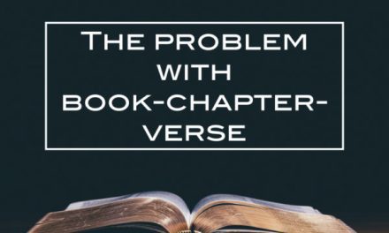 The Problem with Book-Chapter-Verse