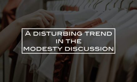 A disturbing trend in the modesty discussion