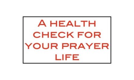 A health check for your prayer life
